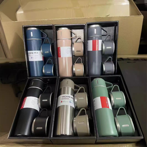500ml Stainless Steel Vacuum Insulated Tumbler Set with Bonus Cup - Keeps Drinks Hot & Cold