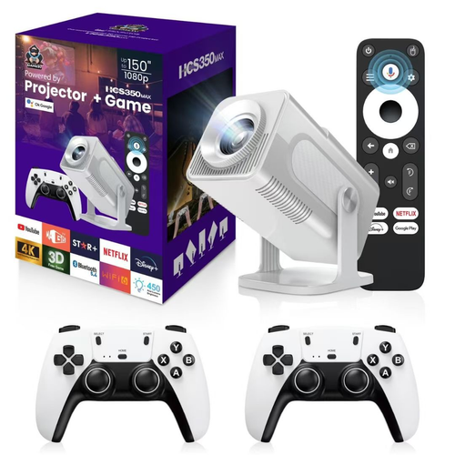HCS350MAX Projector: Gaming + AI Voice, Total Entertainment.