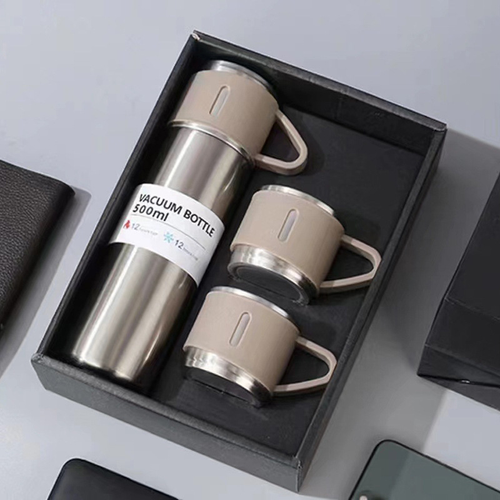 500ml Stainless Steel Vacuum Insulated Tumbler Set with Bonus Cup - Keeps Drinks Hot & Cold