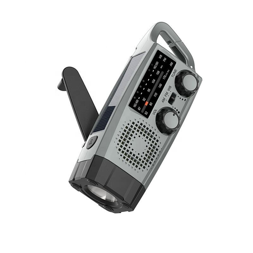 Solar Hand - Crank Radio with USB Interface and Multi - functions