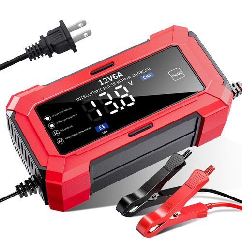 12V 6A Car and Motorcycle Battery Charger