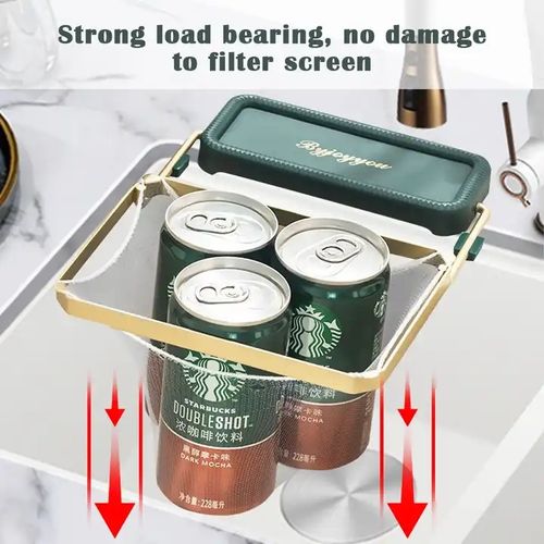 Hot-Selling Kitchen Sink Garbage Filter Net, Foldable, Easy to Store, Anti-Clogging, Colors Shipped Randomly