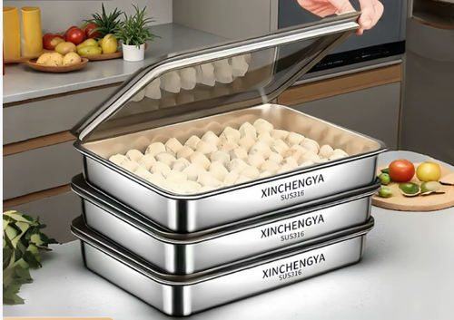 stainless steel lidded plate