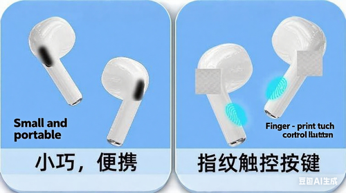 a unique pair of Bluetooth headphones