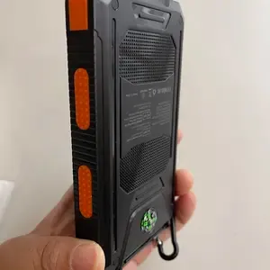 10000mAh Portable Solar Power Bank, Waterproof Solar Phone Charger with LED Light and Dual USB Ports, Compatible with iPhone and Android GLOBAL PICKS