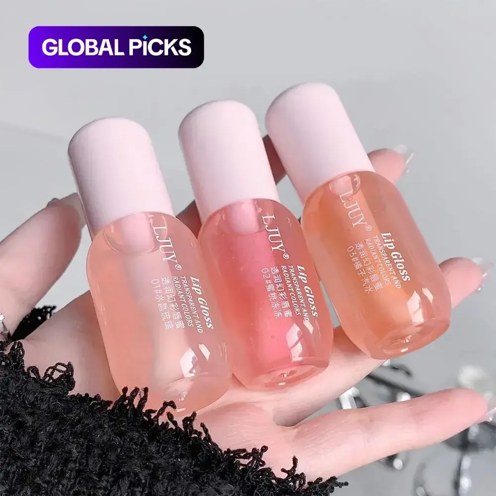3 or 4 Piece Moisturizing Hydrating Lip Oil Set, Lip Care Set, Glossy Transparent Lip Balm for Smoother-Looking Lips, Unisex GLOBAL PICKS