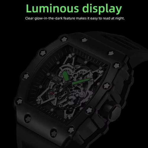 Watch with water resistance and luminous function