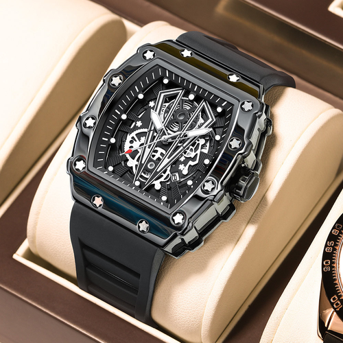 Watch with water resistance and luminous function