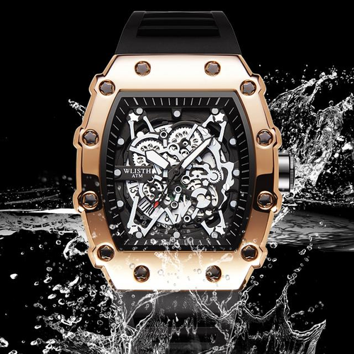 Watch with water resistance and luminous function