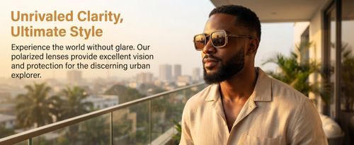 Men's Square Metal Polarized Sunglasses