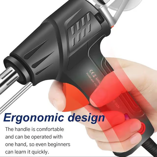High Quality  220V 60W Electric Iron Gun Automatic Feeding Electric Iron Gun Set.
