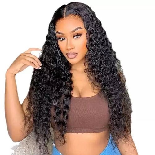 women's pre-pulled hairline long wavy wig