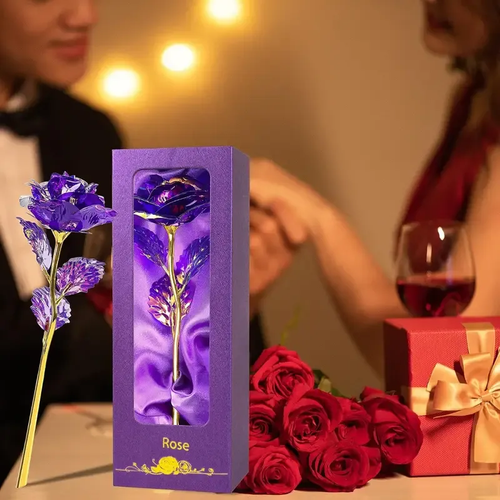 Romantic Rainbow Rose Gift Set with Luxury Gift Box