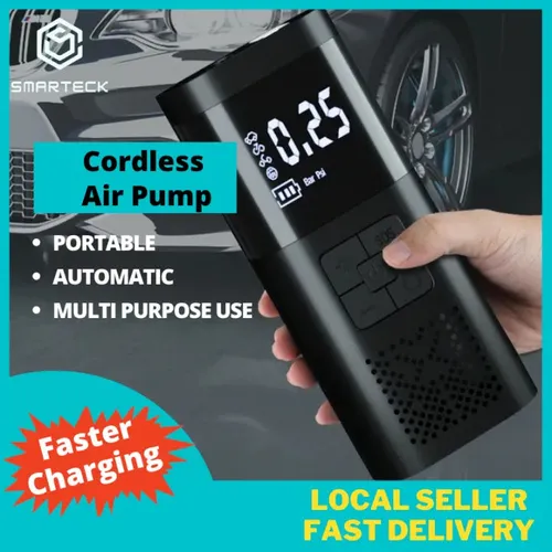 Airmoto Portable Air Pump - Rated as one the best-selling portable air pumps on the market. With a long-lasting, rechargeable battery!