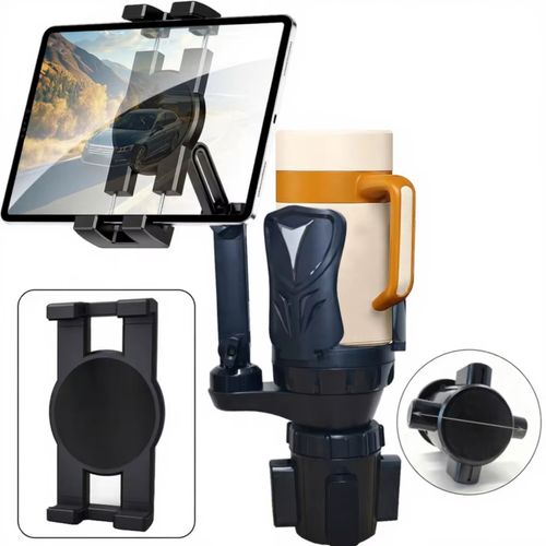 Car Tablet Mount, 3-in-1 Car Cup Holder