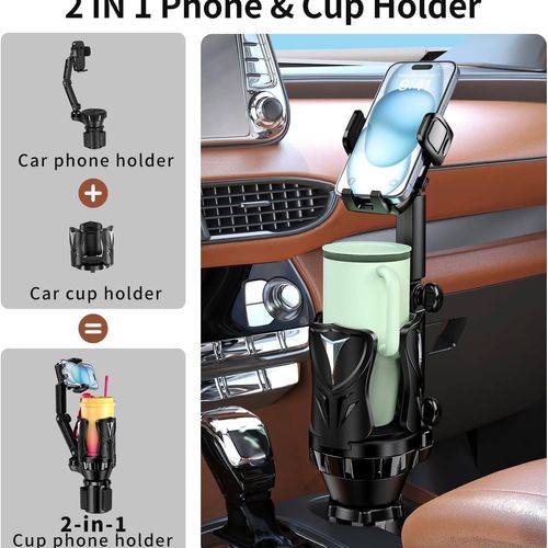 Car Tablet Mount, 3-in-1 Car Cup Holder