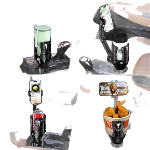 Car Tablet Mount, 3-in-1 Car Cup Holder