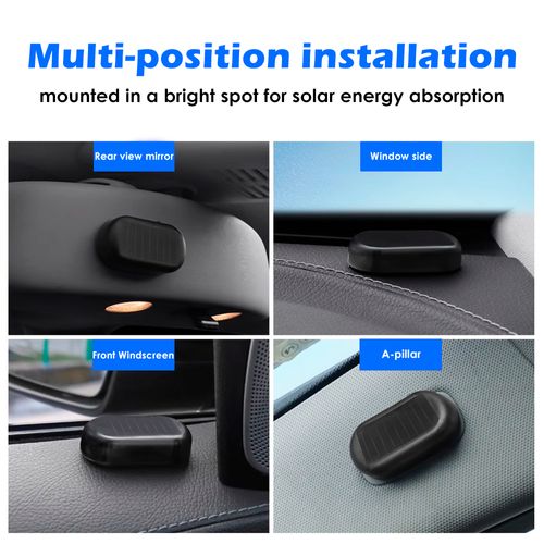 Solar-Powered Alarm Light for Cars