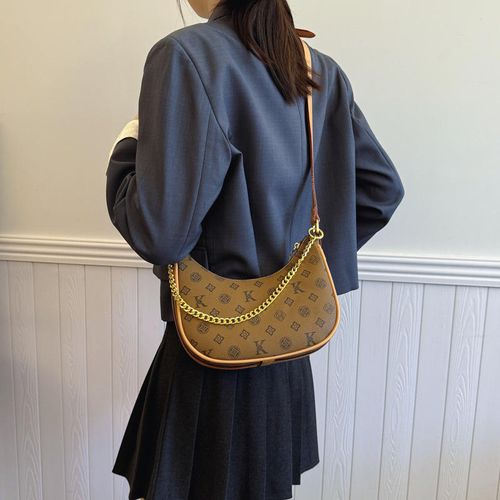 2025 Summer new soft leather single-shoulder crossbody hand-held chain bag