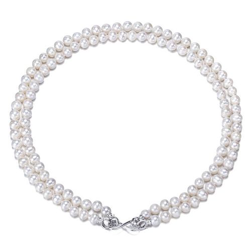 Pure natural freshwater pearl necklace