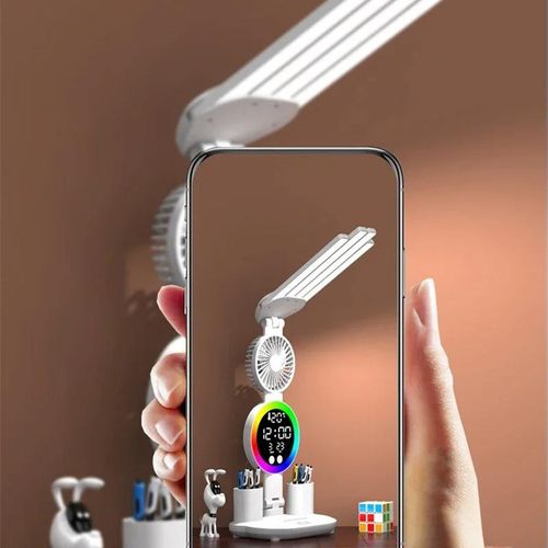 led folding desk lamp, eye-protecting reading lamp, student study special bedroom bedside lamp, dormitory charging small desk lamp