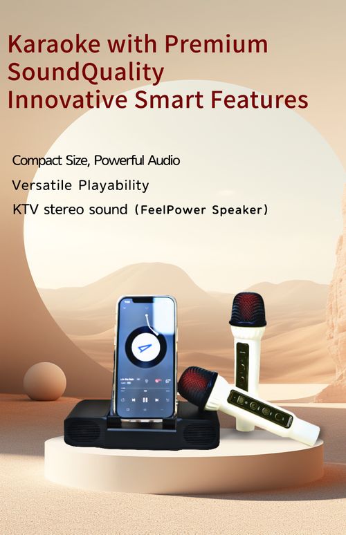 Bluetooth speaker with karaoke microphone