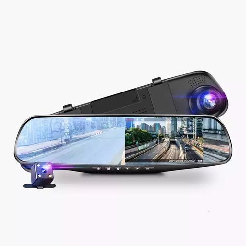 Rearview mirror dashcam dual-lens car monitoring 1080P front and rear dual recording dashcam