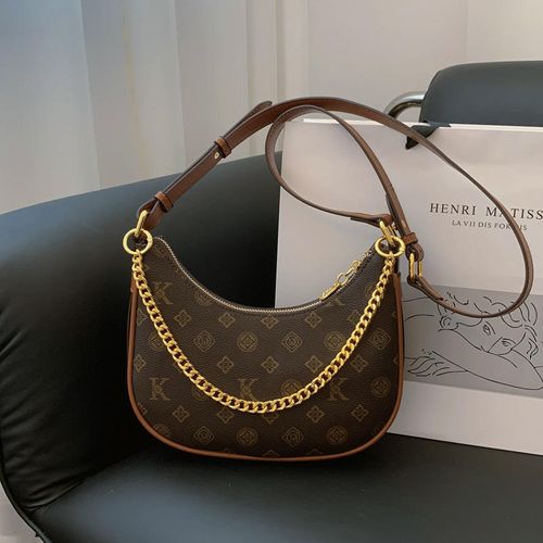 2025 Summer new soft leather single-shoulder crossbody hand-held chain bag
