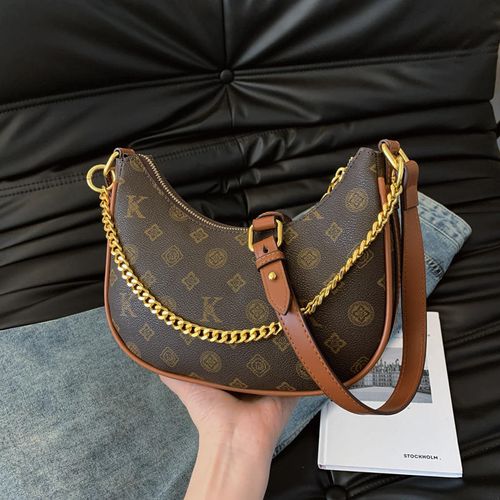2025 Summer new soft leather single-shoulder crossbody hand-held chain bag