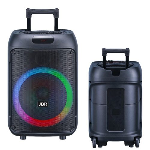 12-inch outdoor karaoke wooden bass coaxial active speaker trolley audio speaker subwoofer with wireless microphone