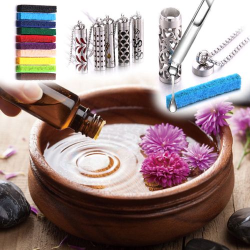 Perfume pendant necklace, essential oil diffused perfume bottle necklace