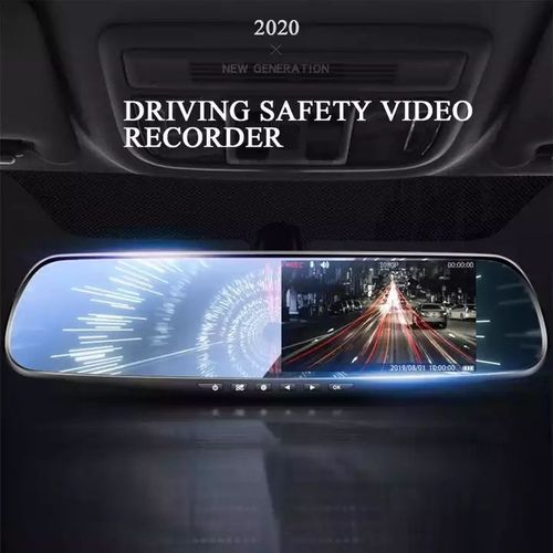 Rearview mirror dashcam dual-lens car monitoring 1080P front and rear dual recording dashcam