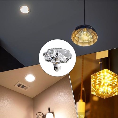 LED Light Bulbs 3000k Warm White Energy Efficient E26-E27 Medium Screw Base Flower Of Chinese Redbud Shape Led Crystal Lamp Bulb