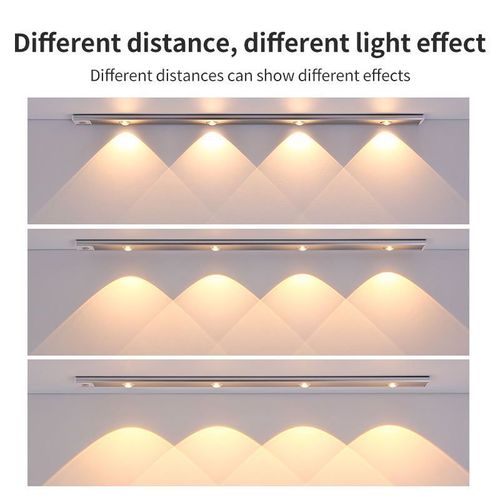 ⏰USB Magnetic Wireless Home Kitchen Motion Sensor Led Under Cabinet Light Furniture Lighting