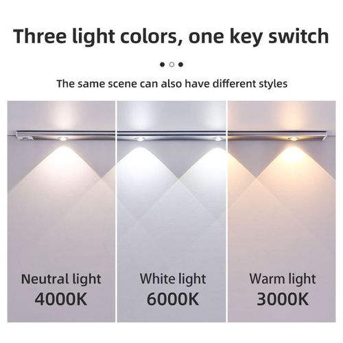 ⏰USB Magnetic Wireless Home Kitchen Motion Sensor Led Under Cabinet Light Furniture Lighting