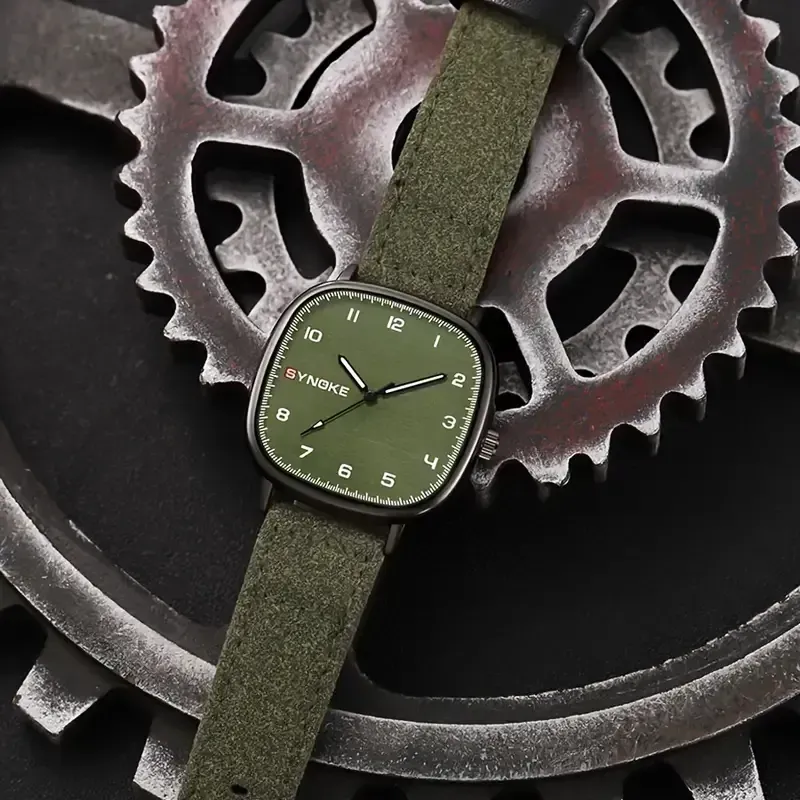 Clearance Sale - 65% OFF⏰ Vintage Army Green Men's Quartz Watch, Simple Sports Wristwatch, Ideal choice for Gifts