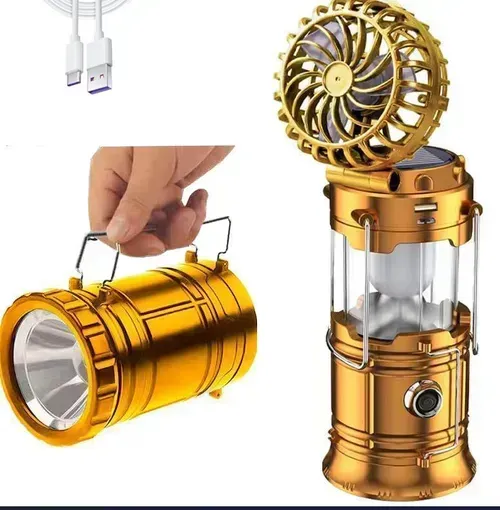 🔥🎁Hot Sale 50% OFF🎁🔥 Multifunctional Solar Light with Fan
