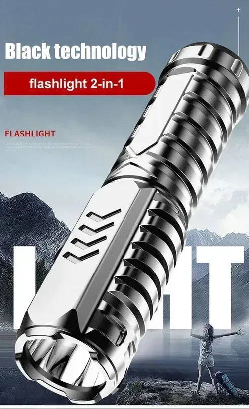 Multifunctional Rechargeable Flashlight（Buy the second one for half price）