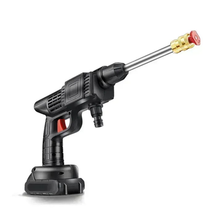 Cordless portable high pressure spray water gun