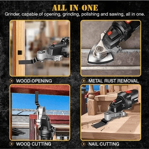 Angle Grinder Converter Set, Angle Grinder Converter Universal Head Adapter, Carbon Steel Angle Grinder to Multi-Tool Converter