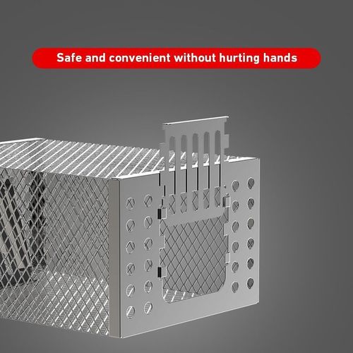 Reusable galvanized automatic door closing mousetrap, non-toxic and harmless, suitable for indoor and outdoor warehouses, garages and restaurants