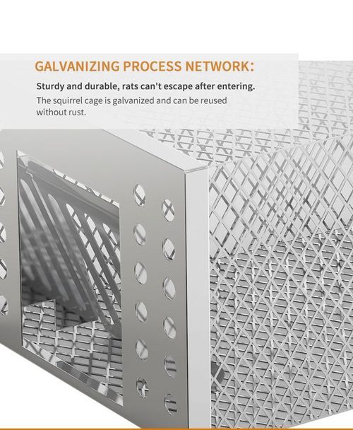 Reusable galvanized automatic door closing mousetrap, non-toxic and harmless, suitable for indoor and outdoor warehouses, garages and restaurants