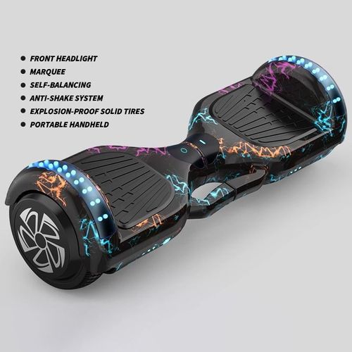 Hoverboard, Offroad All Terrain Flash Wheel Self Balancing Hoverboards With LED Lights, Certified Best Gift