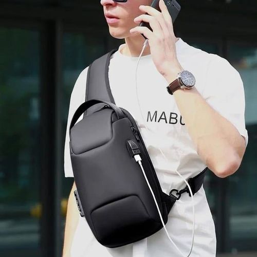 2024 Nova bolsa tipo estilingue antifurto de fibra de carbono simplificada