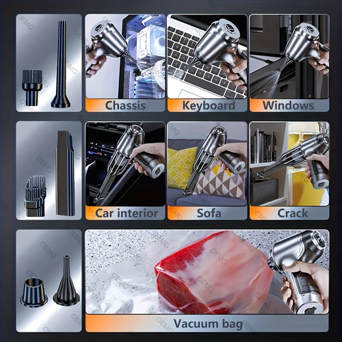 3-in-1 Handheld Vacuum Cleaner, Suitable For Home Car Office Cleaning