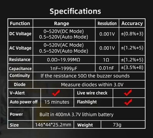 BSIDE A1X Digital Multimeter