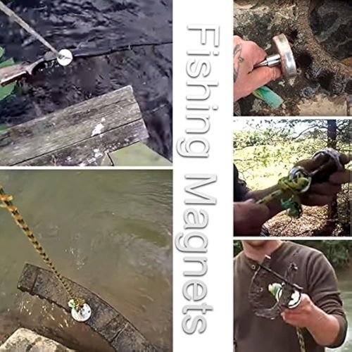 Fishing Magnets, Powerful Neodymium Magnets Rare Earth Magnets Eyebolts - 250 KG Pulling Power Each. Great for Magnetic Fishing and Treasure Hunting | Fishing Magnet 5