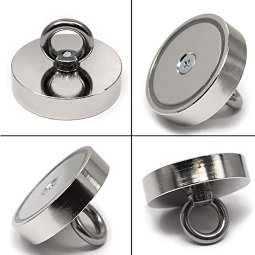 Fishing Magnets, Powerful Neodymium Magnets Rare Earth Magnets Eyebolts - 250 KG Pulling Power Each. Great for Magnetic Fishing and Treasure Hunting | Fishing Magnet 5