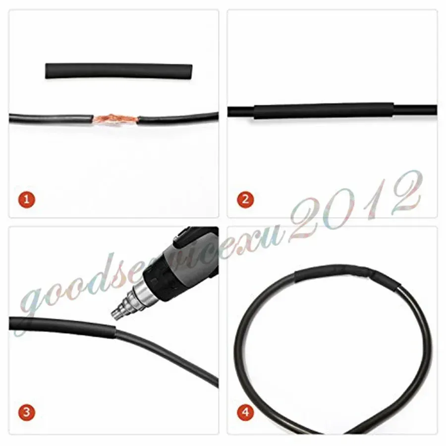 560-Piece General Purpose Assorted Color Electrical Insulation Heat Shrink Tubing Box Kit