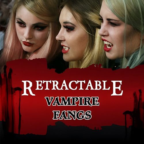 Clearance Sale - 70% OFF⏰ Retractable Halloween Vampire Fangs